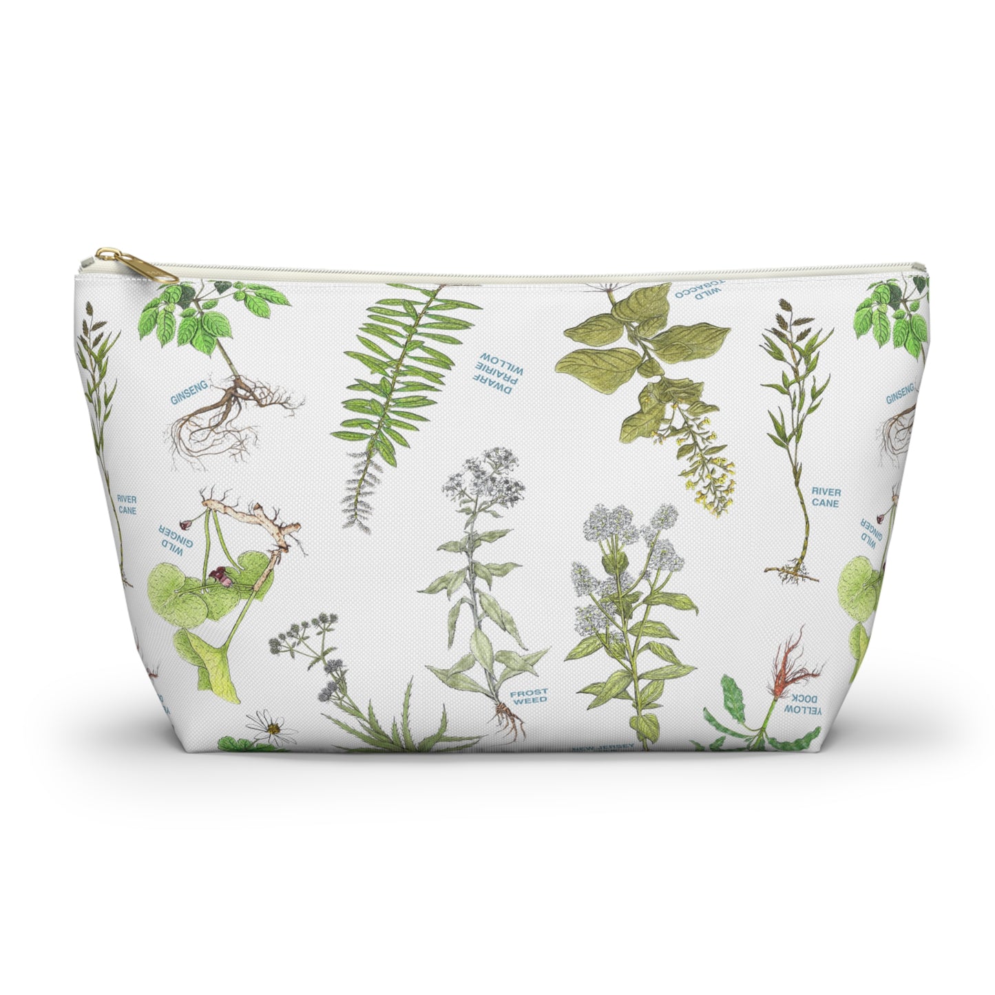 Cherokee Botanical Accessory Pouch — Floral T-Bottom Cosmetic Bag