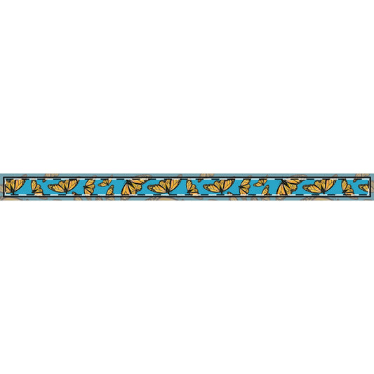 Clip-on Pet Collar, Turquoise Color, Monarchs, Butterflies, Kamama