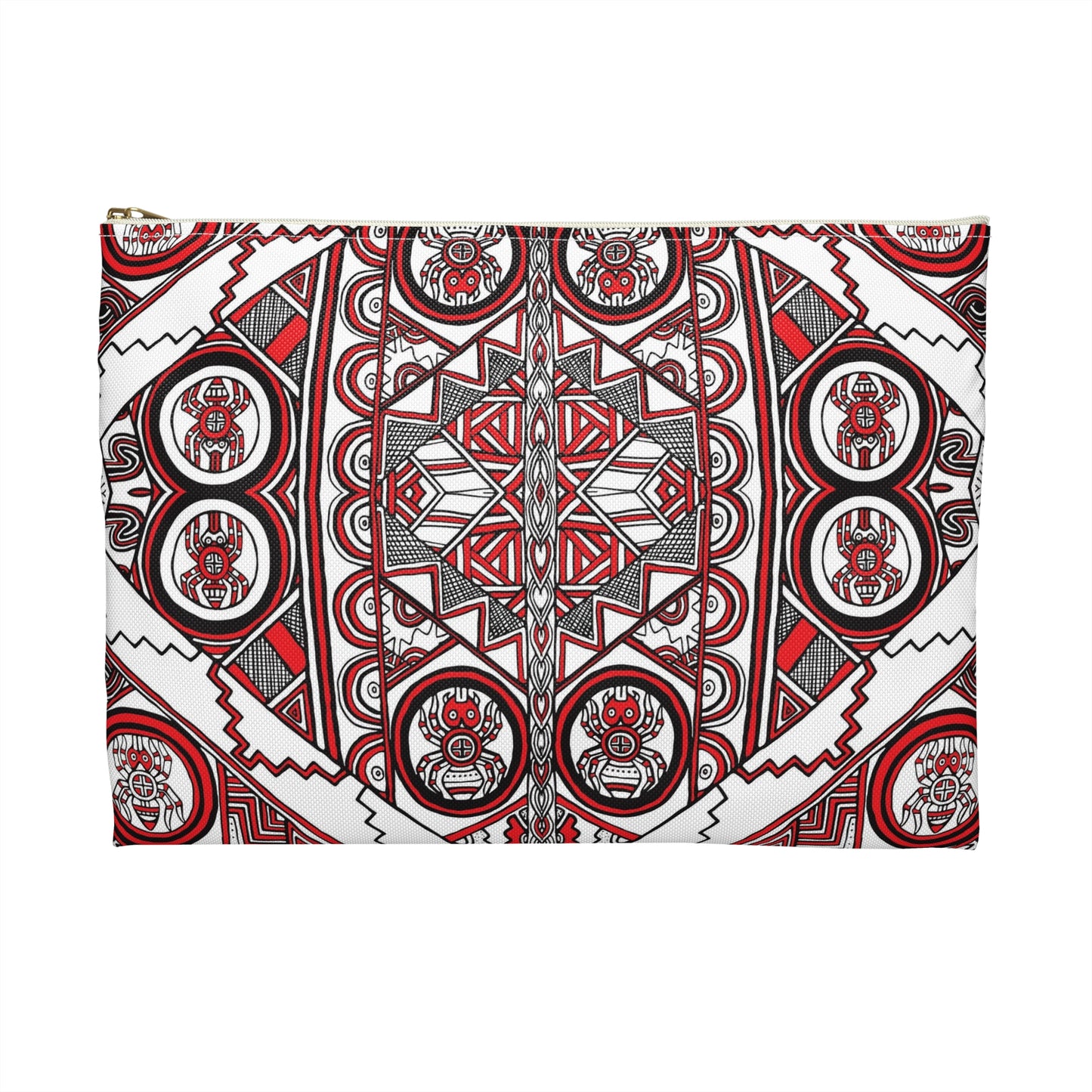 Accessory Pouch, SouthEast Spider Motif, Grandmother Spider, Native Design, Ancient Tribal Mound Design