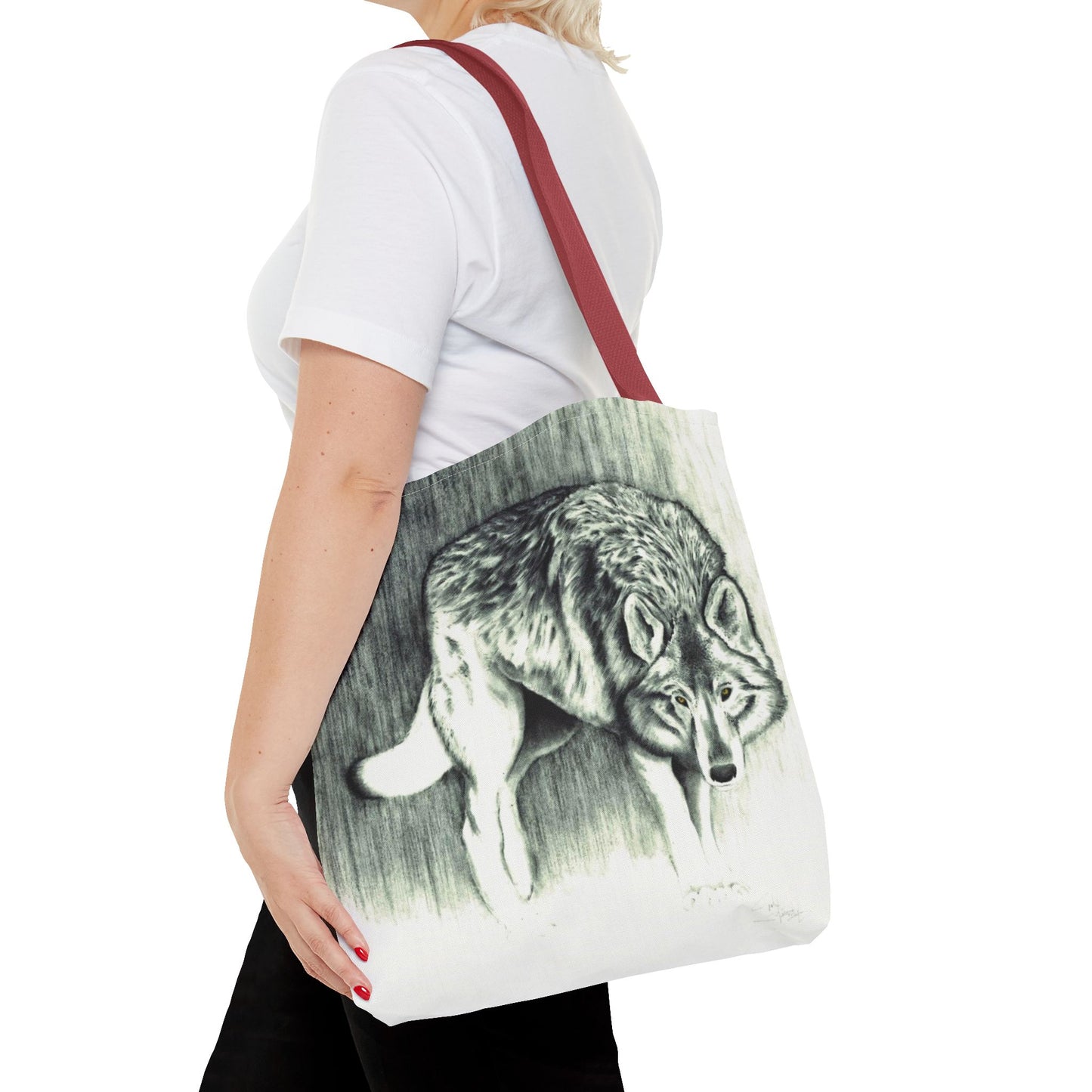 Tote Bag — Wolf Sketch - Native Wildlife Art Tote