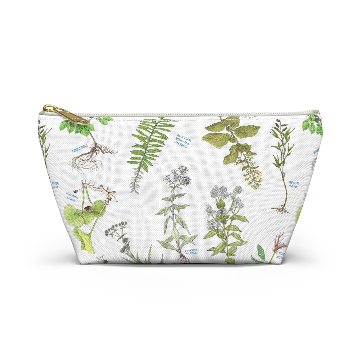 Cherokee Botanical Accessory Pouch — Floral T-Bottom Cosmetic Bag