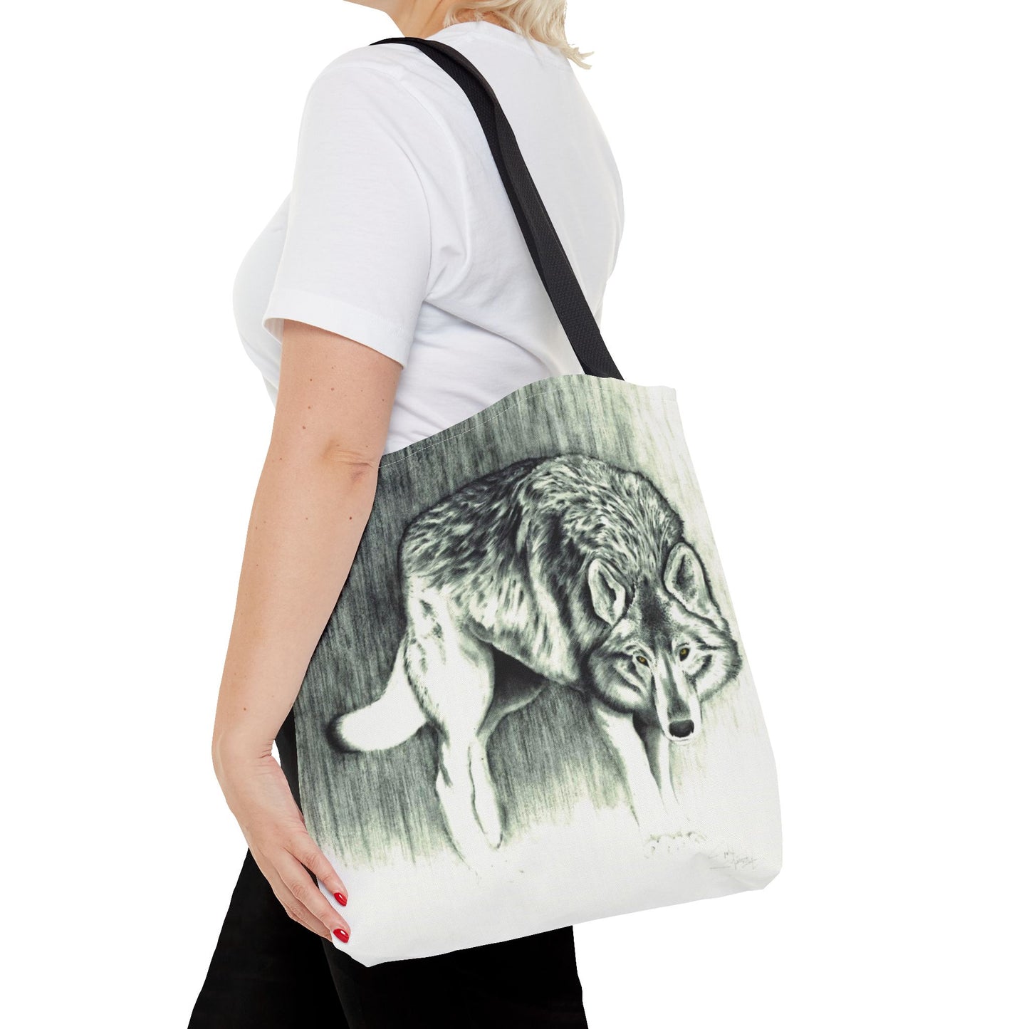 Tote Bag — Wolf Sketch - Native Wildlife Art Tote