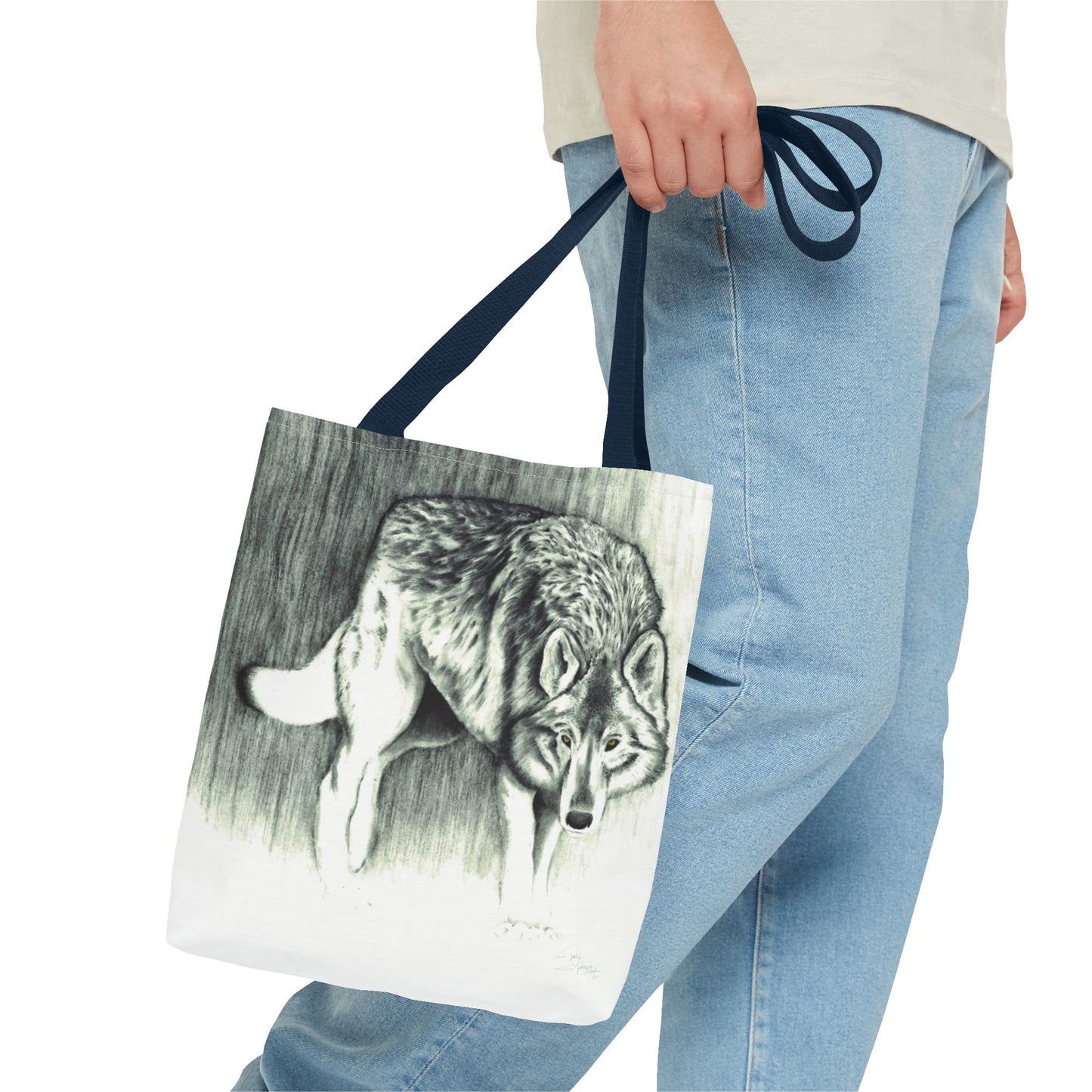 Tote Bag — Wolf Sketch - Native Wildlife Art Tote