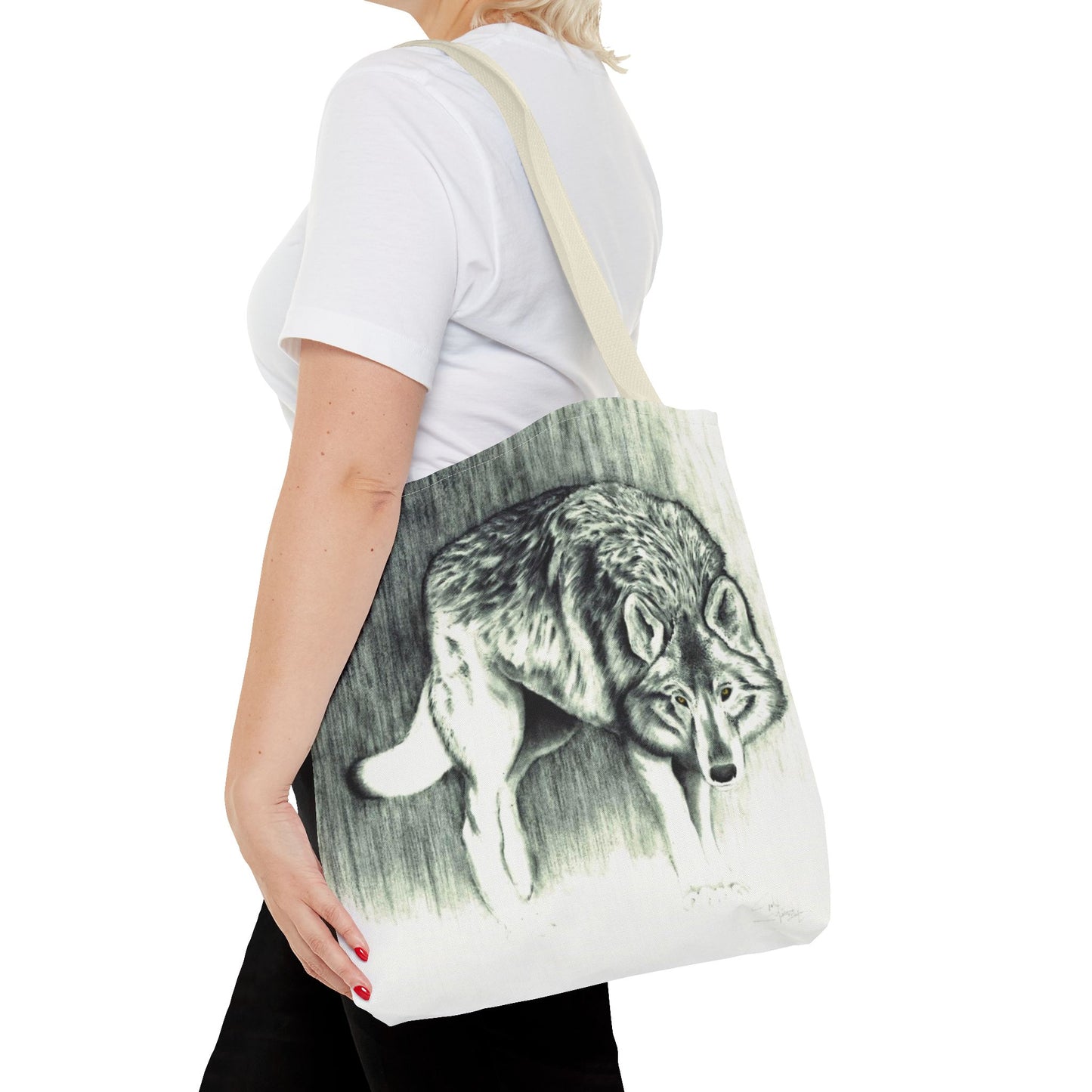 Tote Bag — Wolf Sketch - Native Wildlife Art Tote