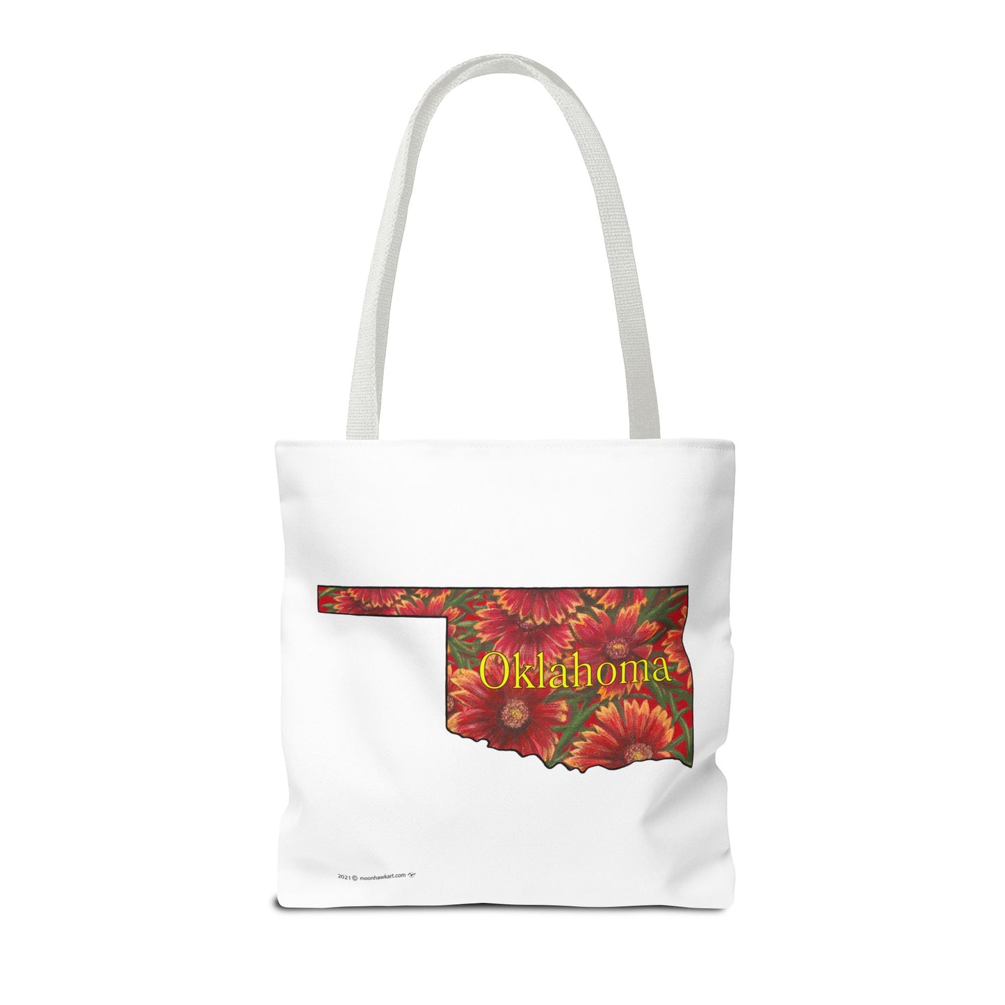Tote Bag, Oklahoma Indian Blanket, Wildflowers, Book Bag,  Oklahoma State Wildflower