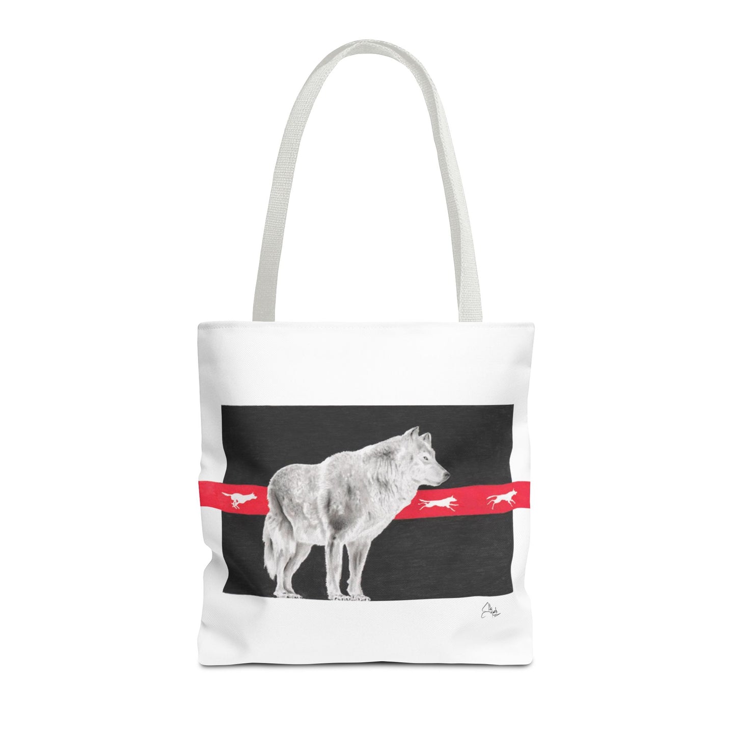 Tote Bag-Native Wolf Design-With Those Who Came Before- Tribal Art- Native American