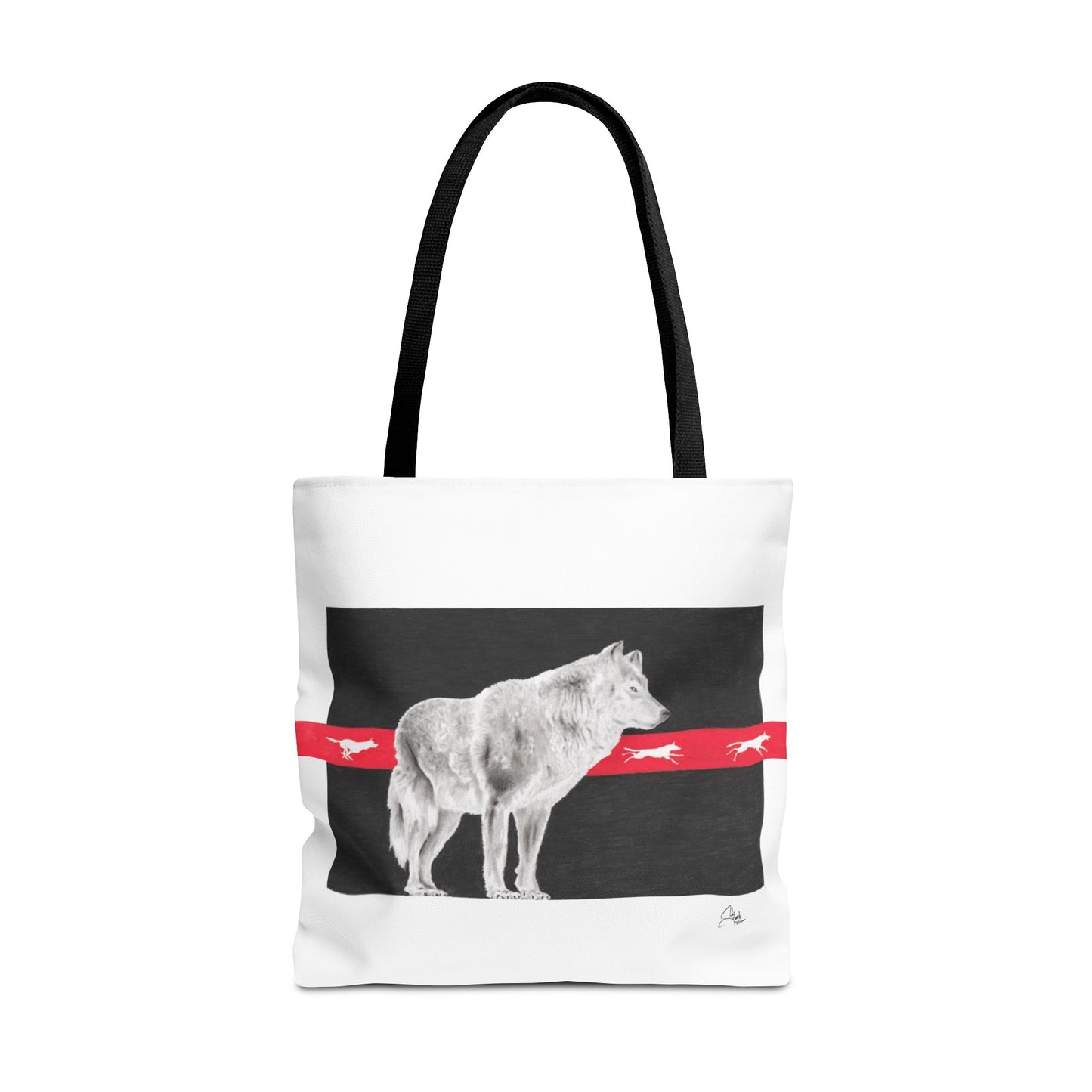 Tote Bag-Native Wolf Design-With Those Who Came Before- Tribal Art- Native American