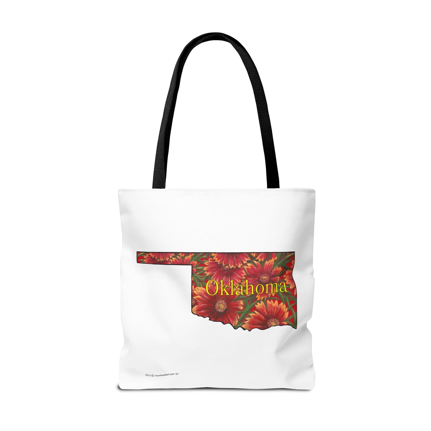 Tote Bag, Oklahoma Indian Blanket, Wildflowers, Book Bag,  Oklahoma State Wildflower
