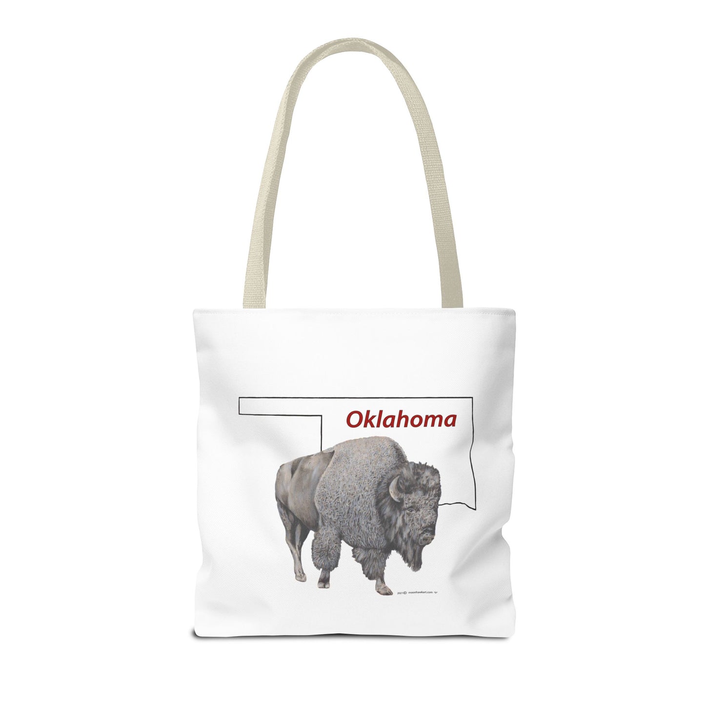 Tote Bag, Oklahoma Bison, Native American Design