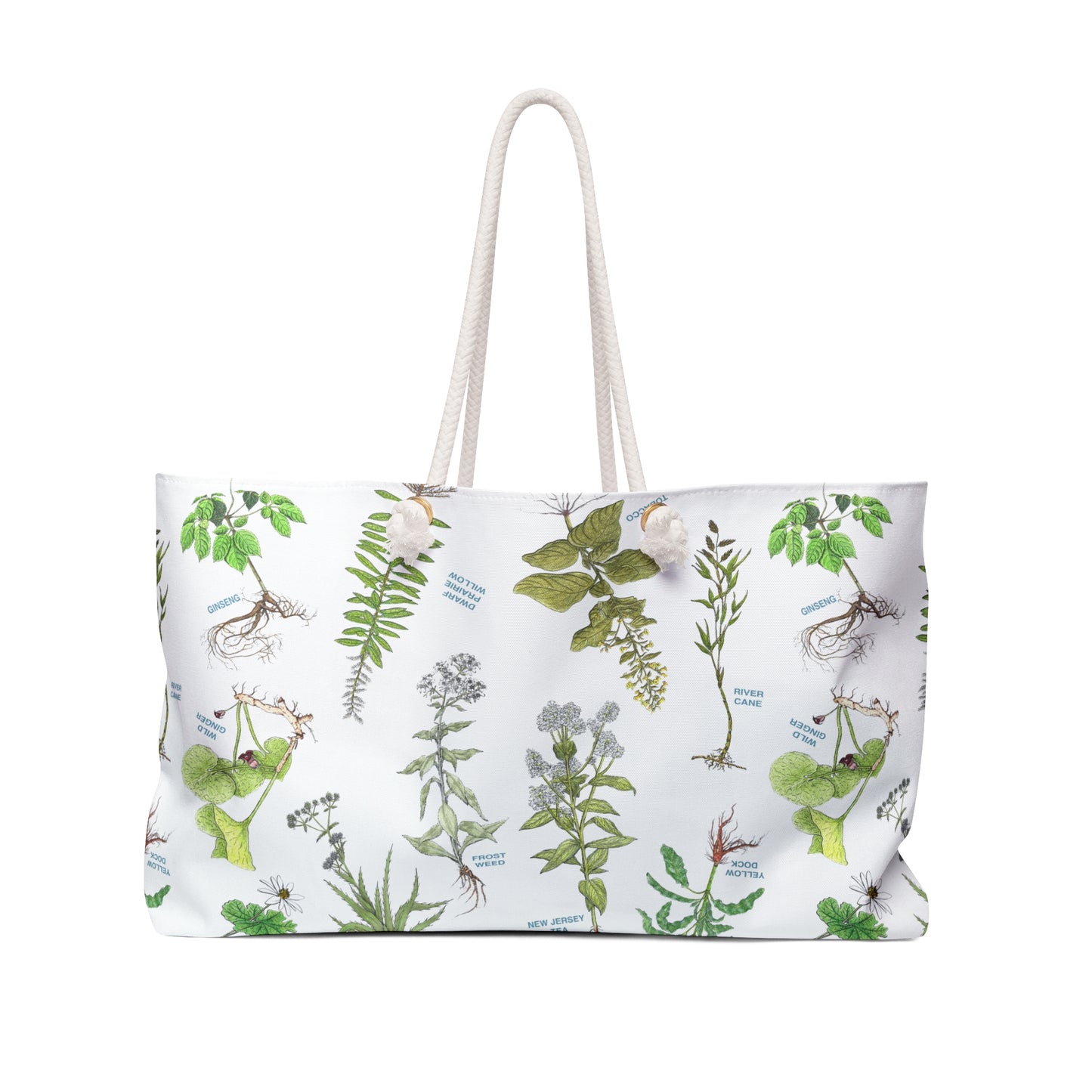Cherokee Botanical Weekender Bag — Plant Print Travel Tote