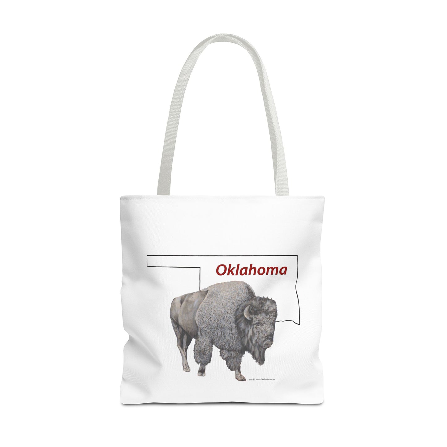 Tote Bag, Oklahoma Bison, Native American Design