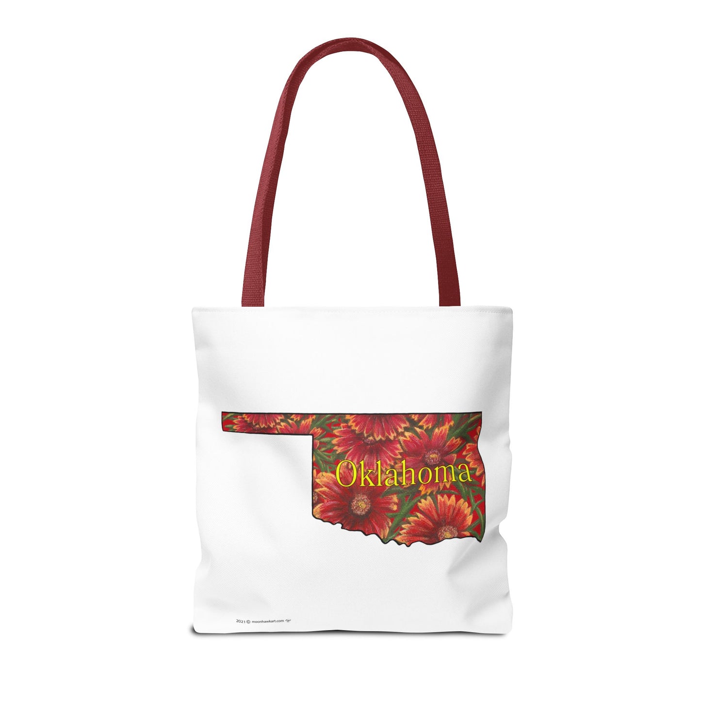 Tote Bag, Oklahoma Indian Blanket, Wildflowers, Book Bag,  Oklahoma State Wildflower