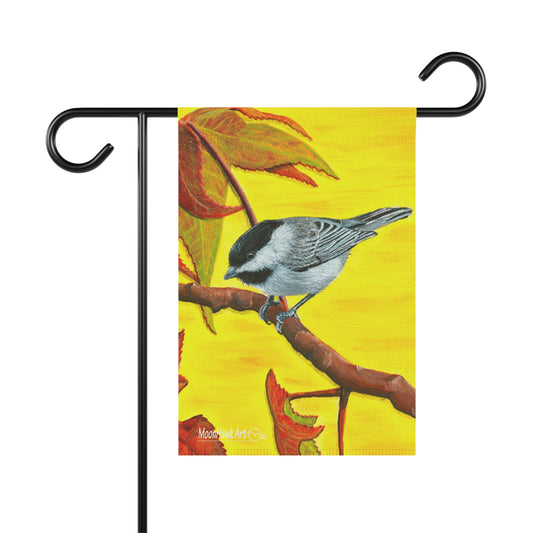 Garden & House Banner, Chickadee in Autumn