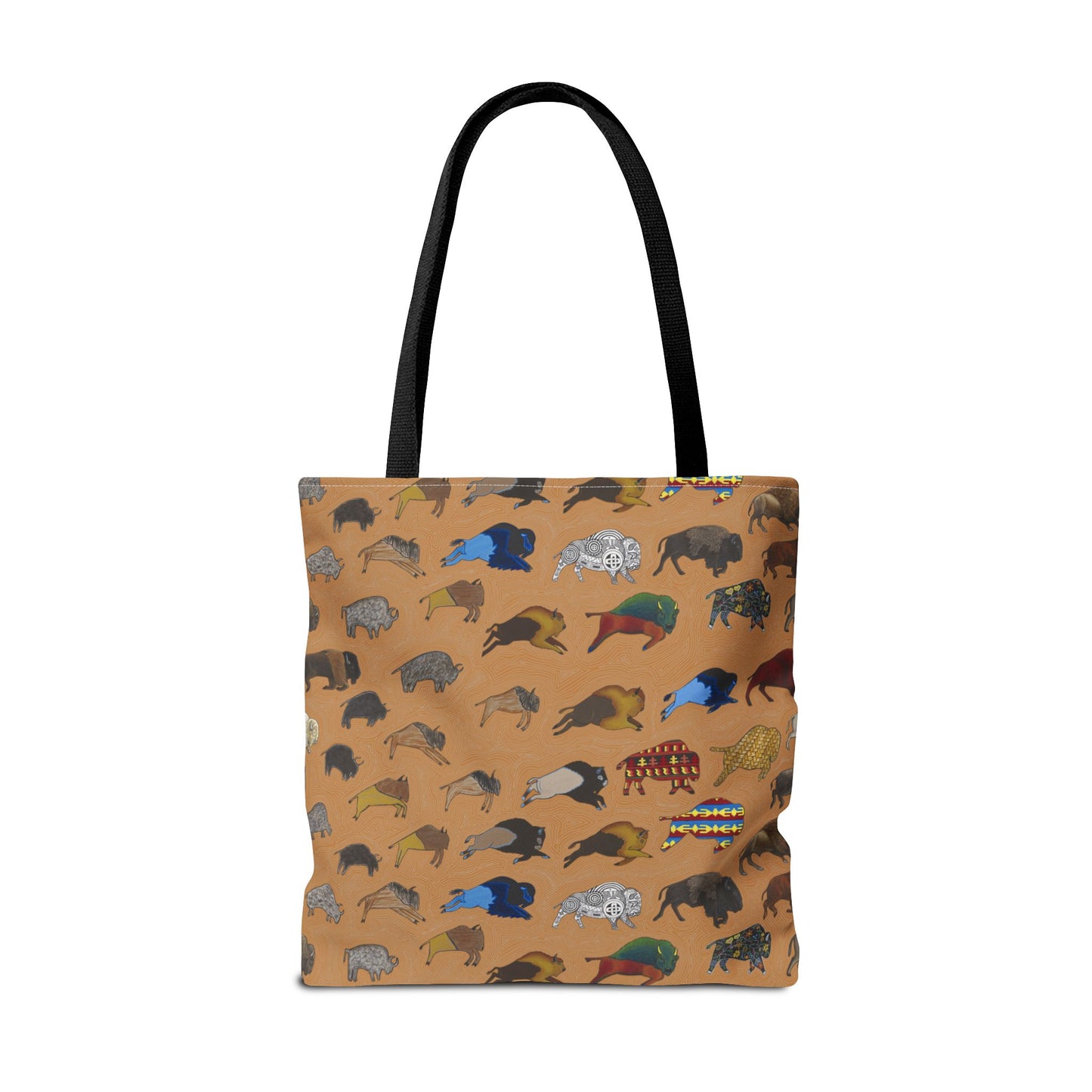 Tote Bag, Brown, Bison Transition, Buffalo, Native American