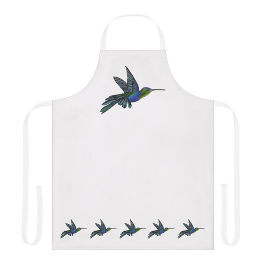 Apron with Hummingbird Image