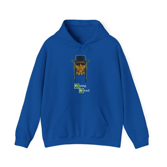 Unisex Heavy Blend™ Hooded Sweatshirt, Walter Red, Frying Bread, Native American, Pop Art, Native Humor
