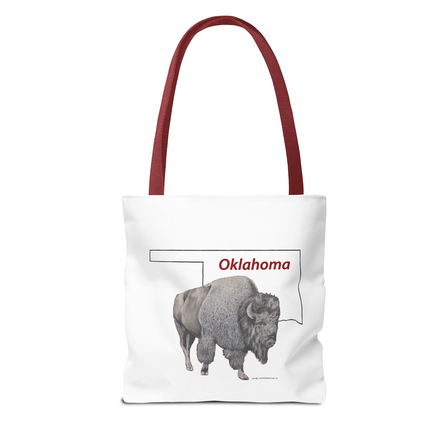Tote Bag, Oklahoma Bison, Native American Design