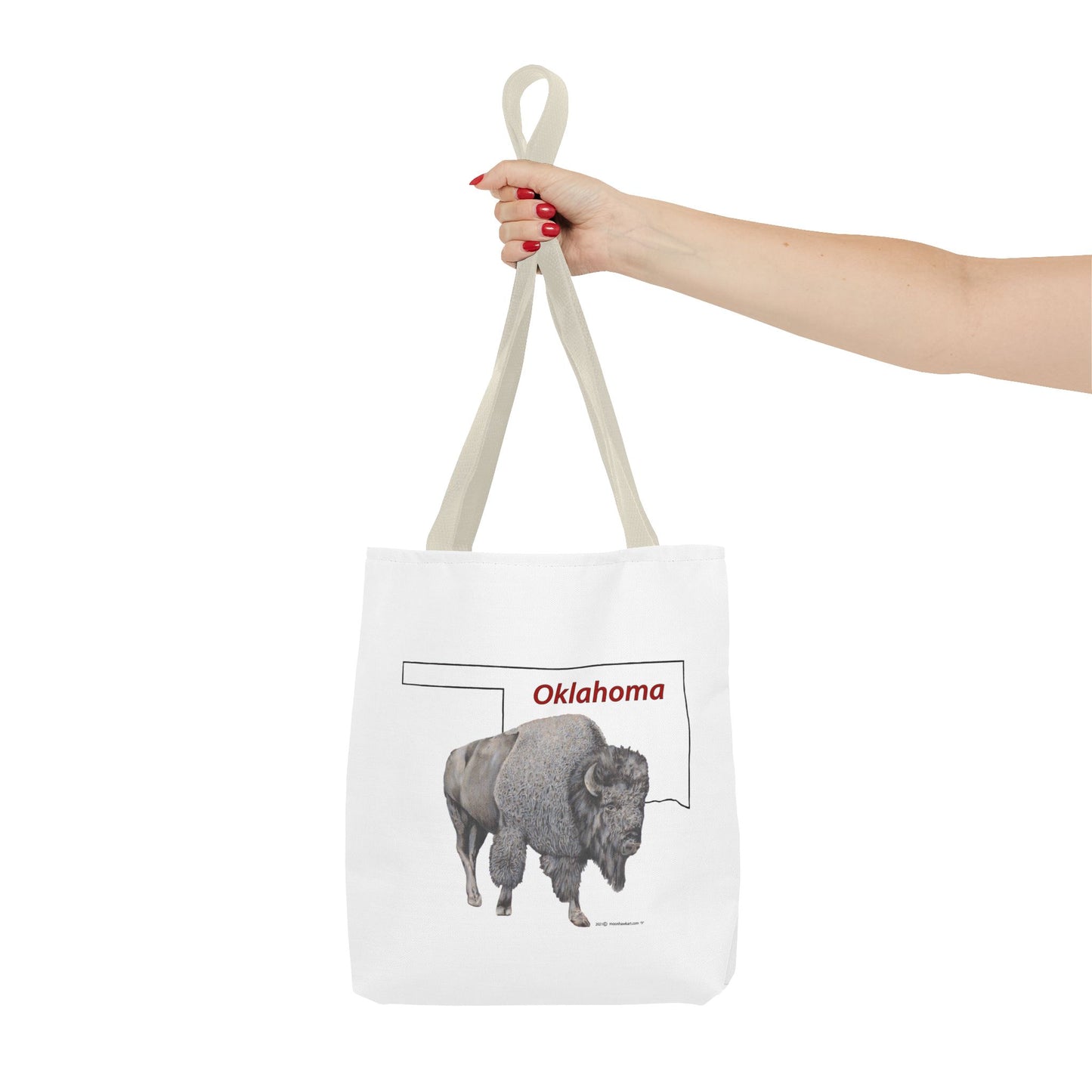 Tote Bag, Oklahoma Bison, Native American Design
