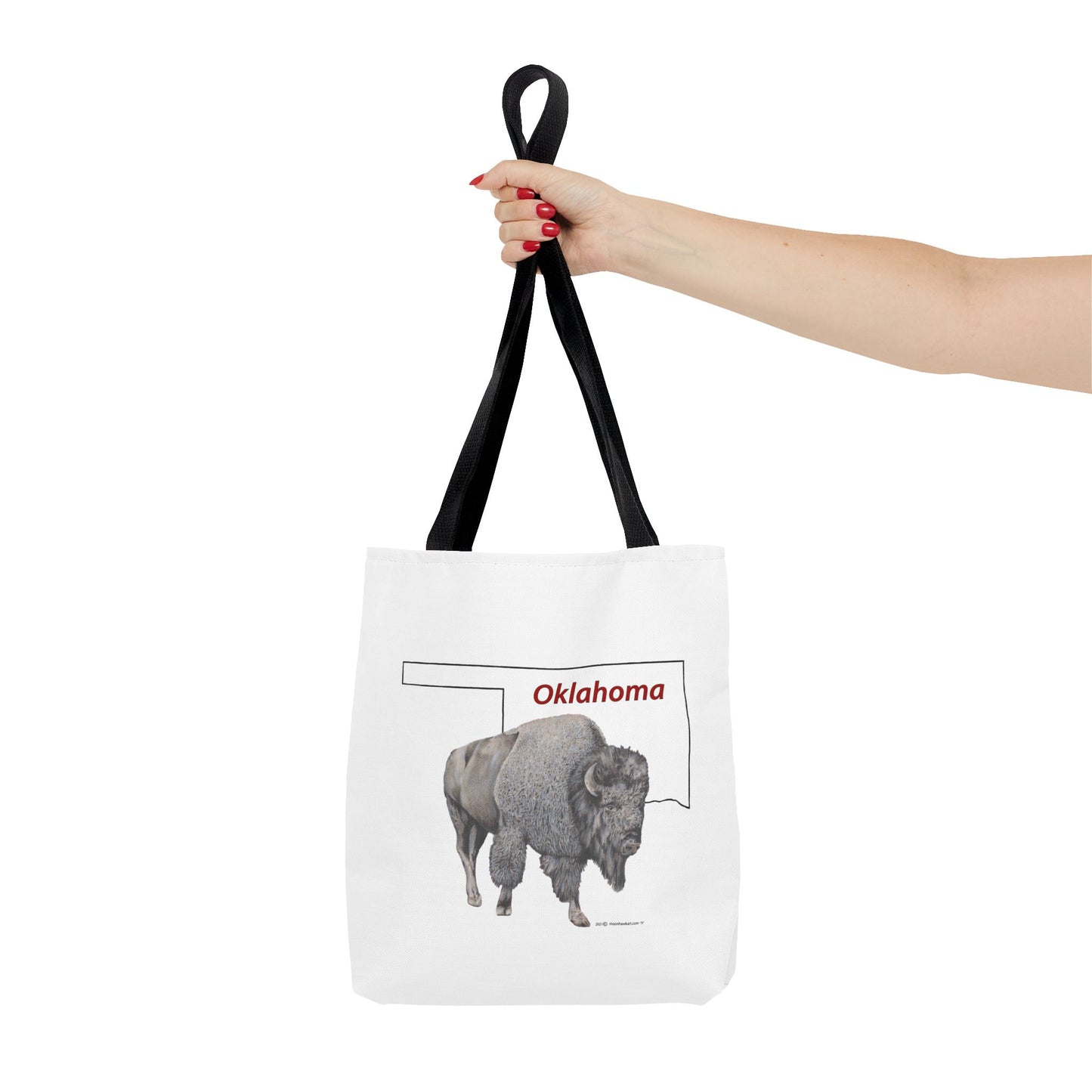 Tote Bag, Oklahoma Bison, Native American Design