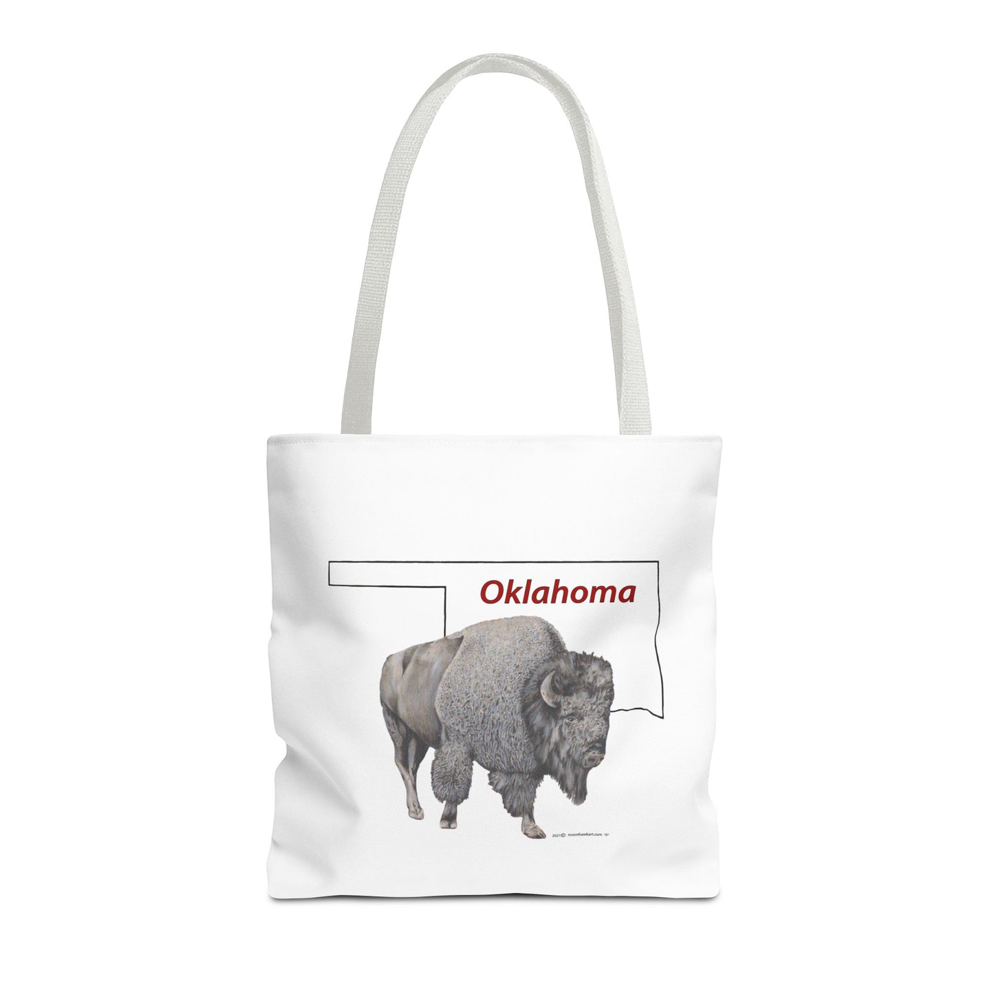Tote Bag, Oklahoma Bison, Native American Design
