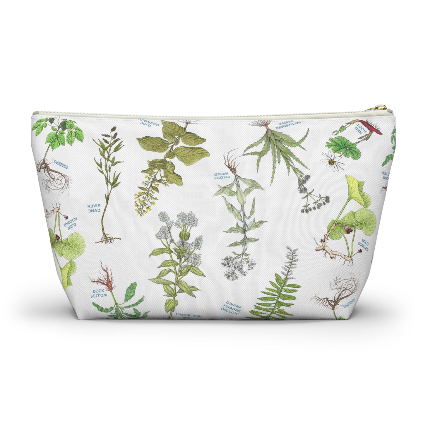 Cherokee Botanical Accessory Pouch — Floral T-Bottom Cosmetic Bag