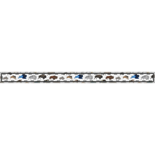 Clip-on Pet Collar, Bison Transition, Buffalo, Native American Design, Dog Collar
