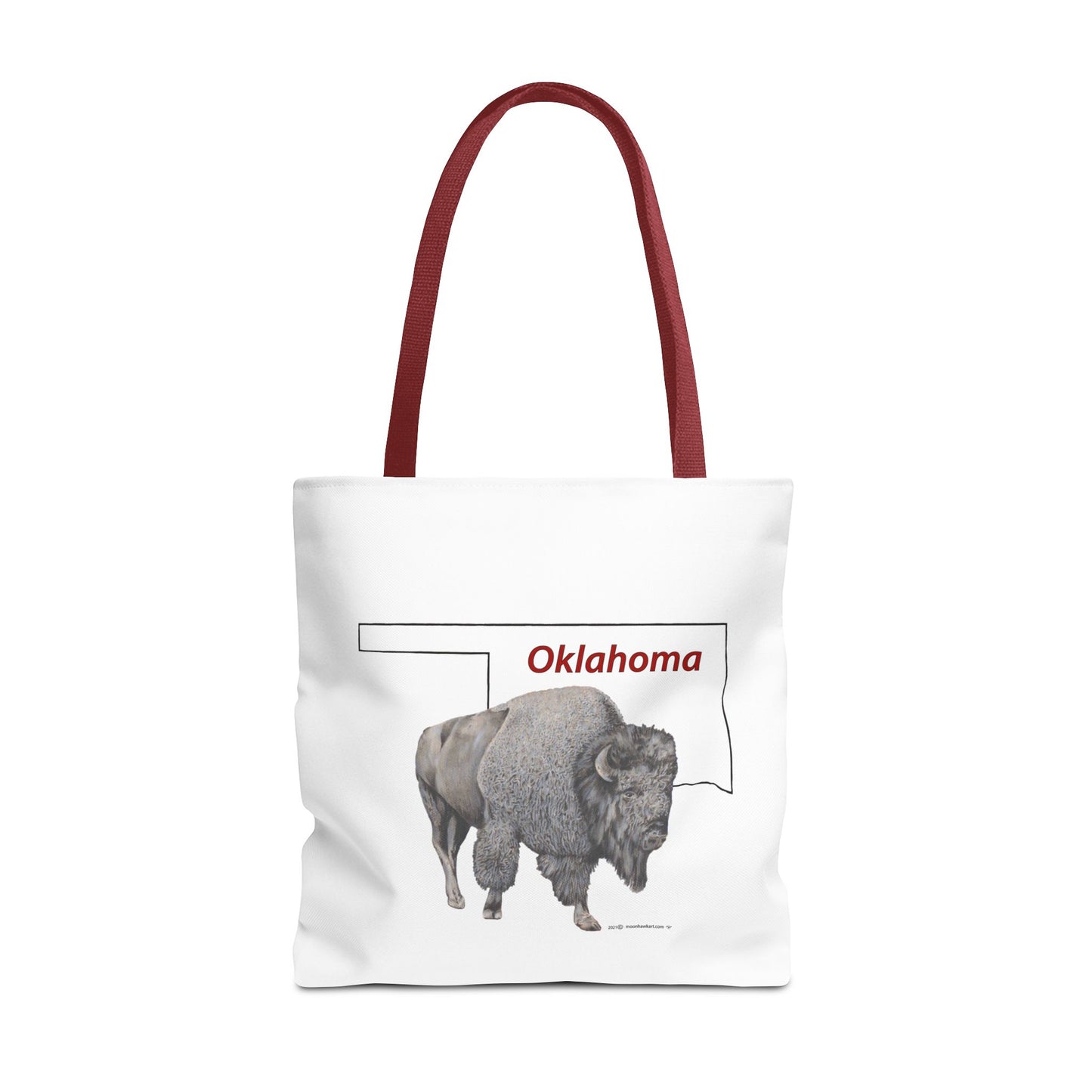 Tote Bag, Oklahoma Bison, Native American Design