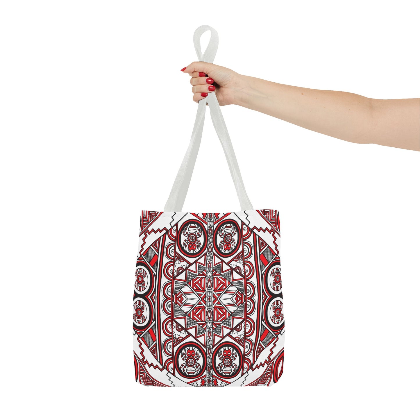 Tote Bag - Ancient Tribal Mound Symbols - Southeast Spider Design