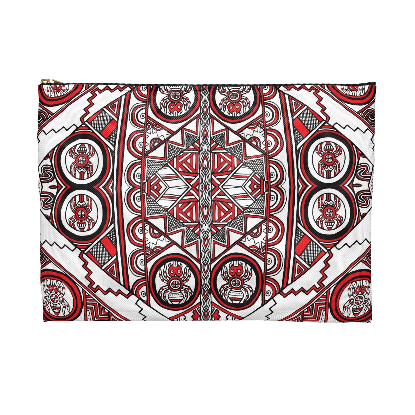 Accessory Pouch, SouthEast Spider Motif, Grandmother Spider, Native Design, Ancient Tribal Mound Design