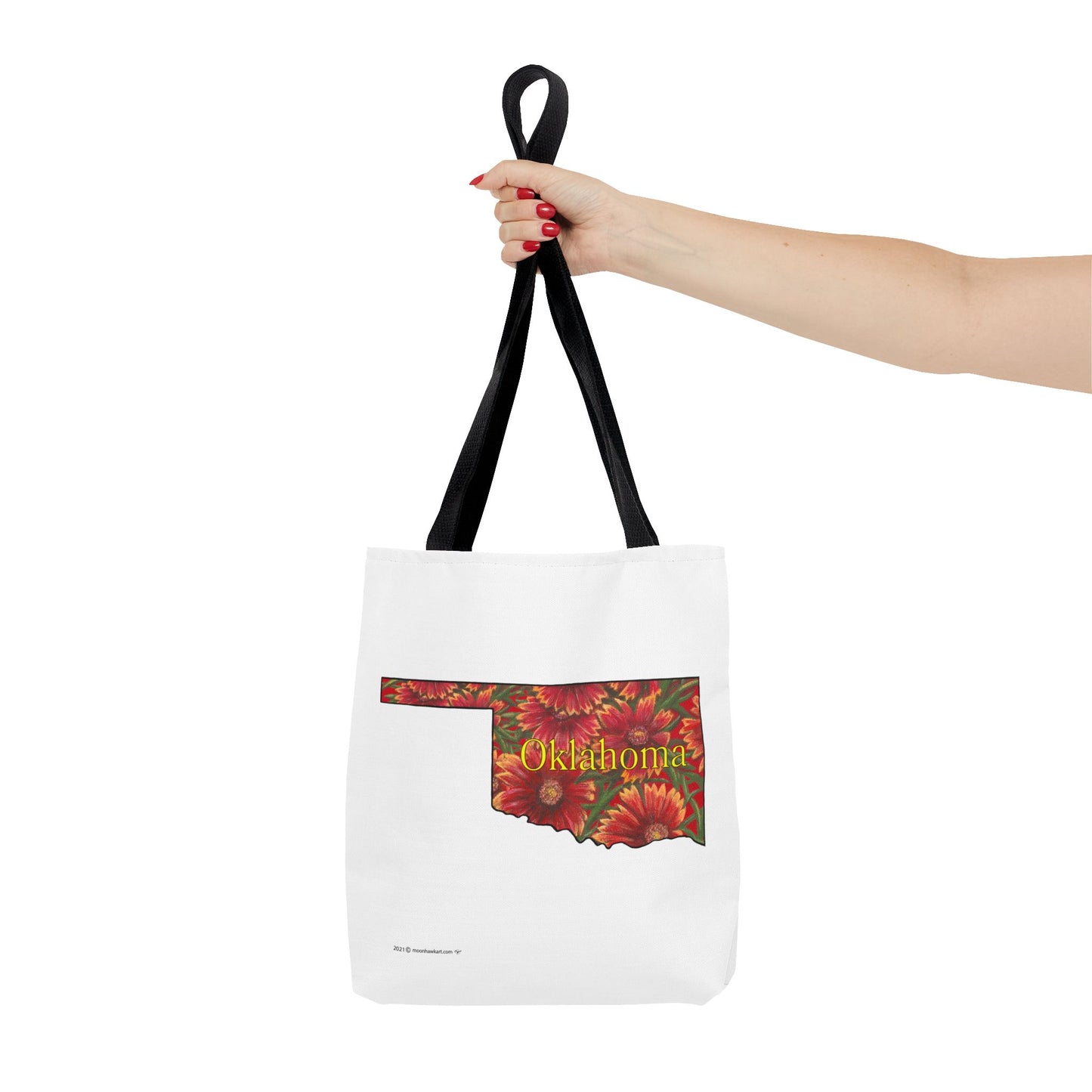 Tote Bag, Oklahoma Indian Blanket, Wildflowers, Book Bag,  Oklahoma State Wildflower