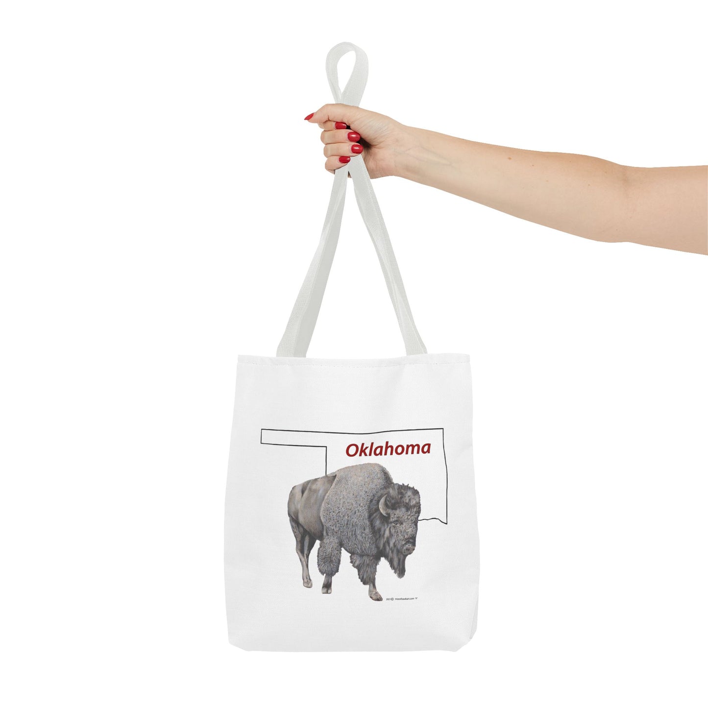 Tote Bag, Oklahoma Bison, Native American Design