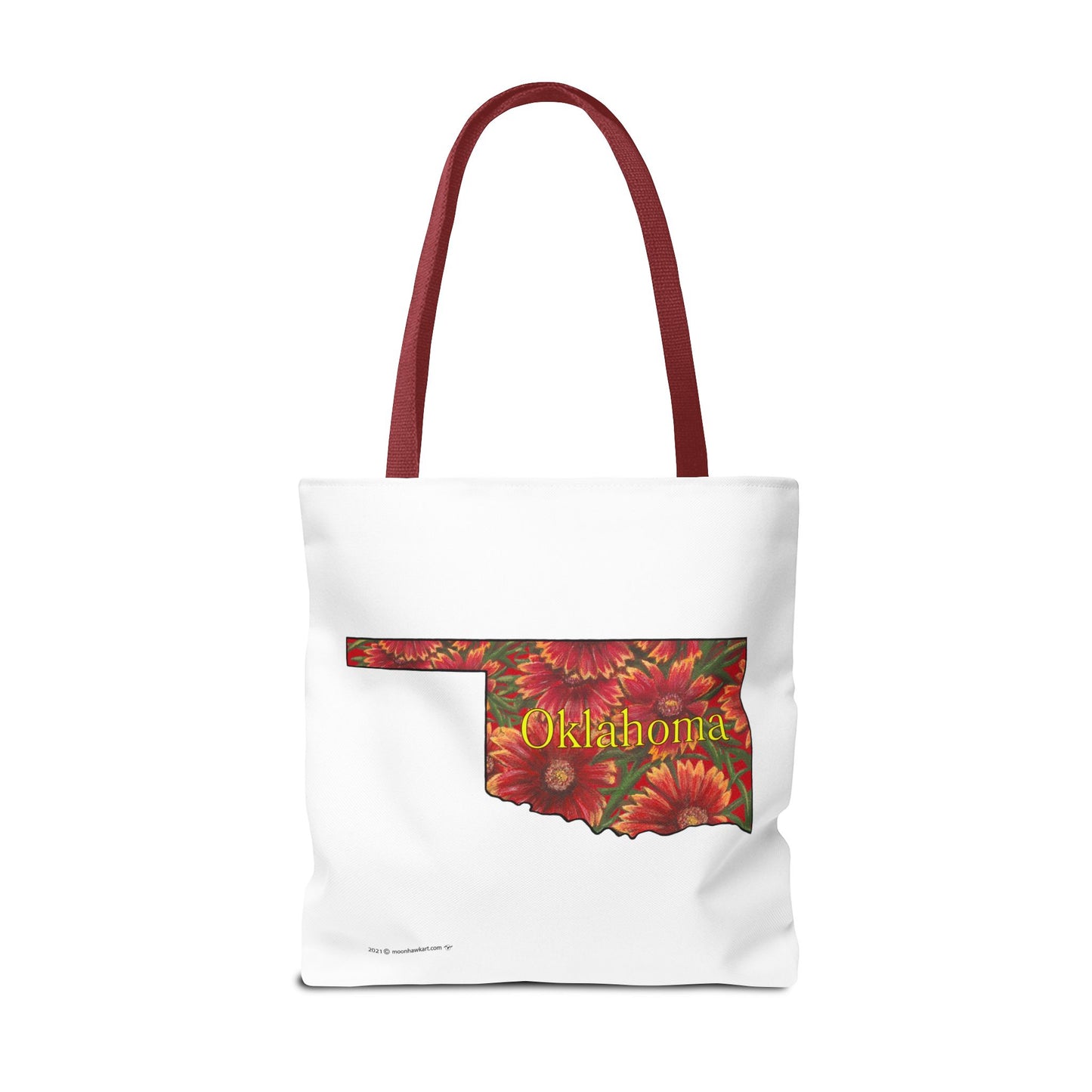 Tote Bag, Oklahoma Indian Blanket, Wildflowers, Book Bag,  Oklahoma State Wildflower