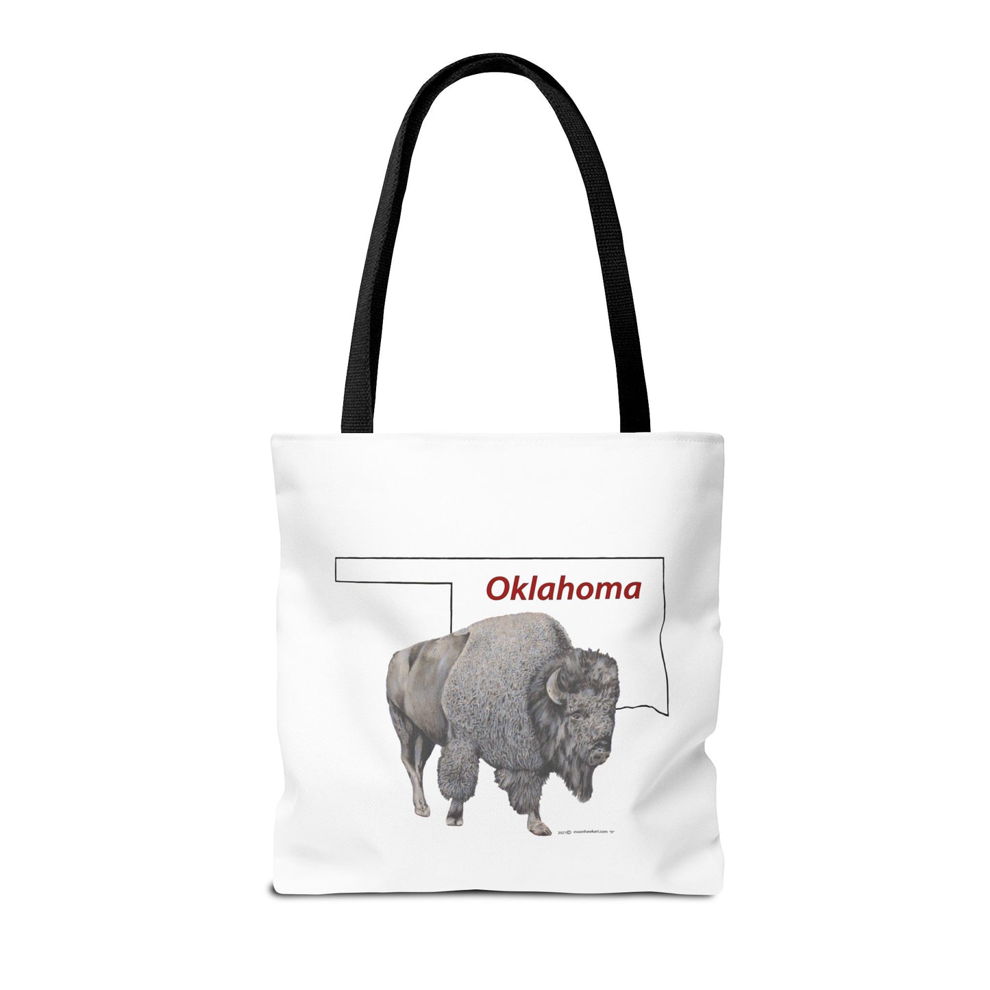 Tote Bag, Oklahoma Bison, Native American Design