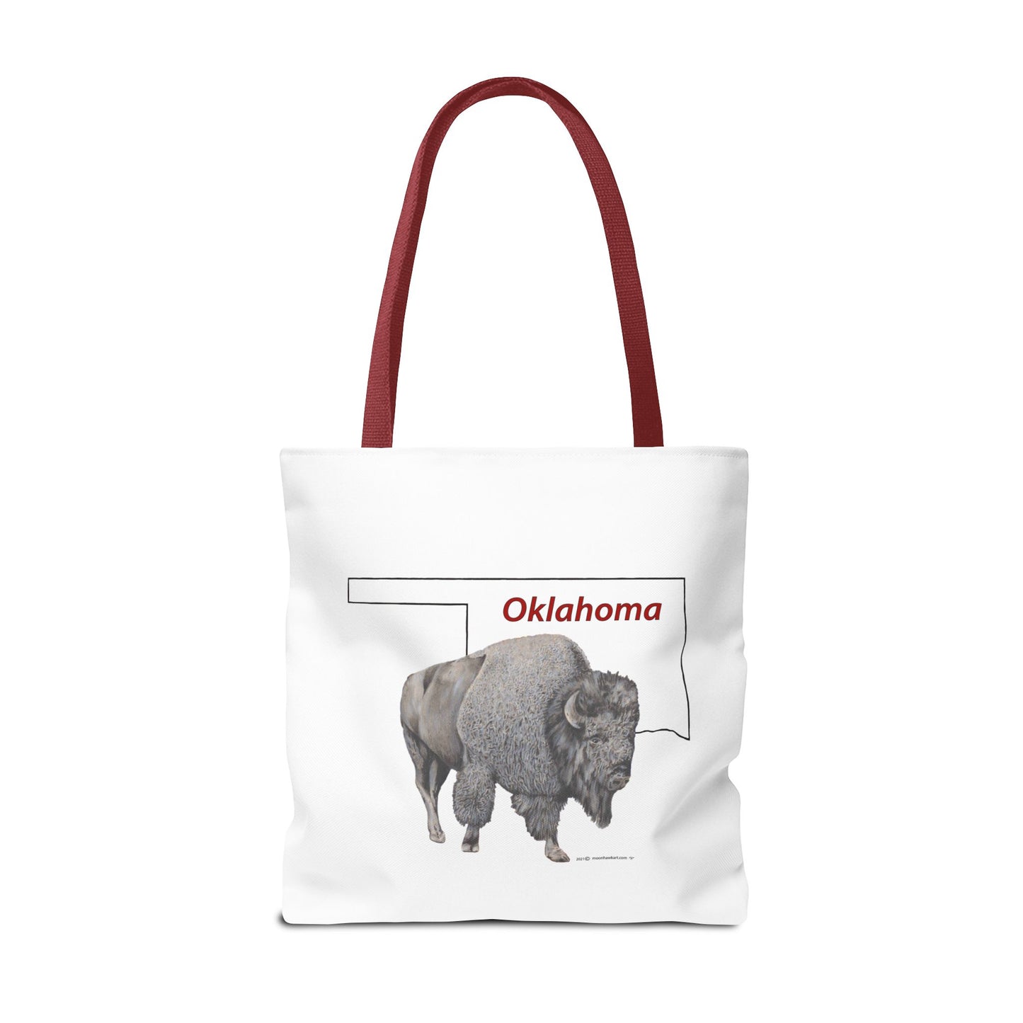 Tote Bag, Oklahoma Bison, Native American Design