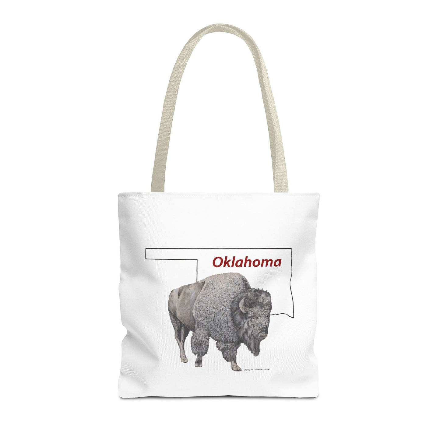 Tote Bag, Oklahoma Bison, Native American Design