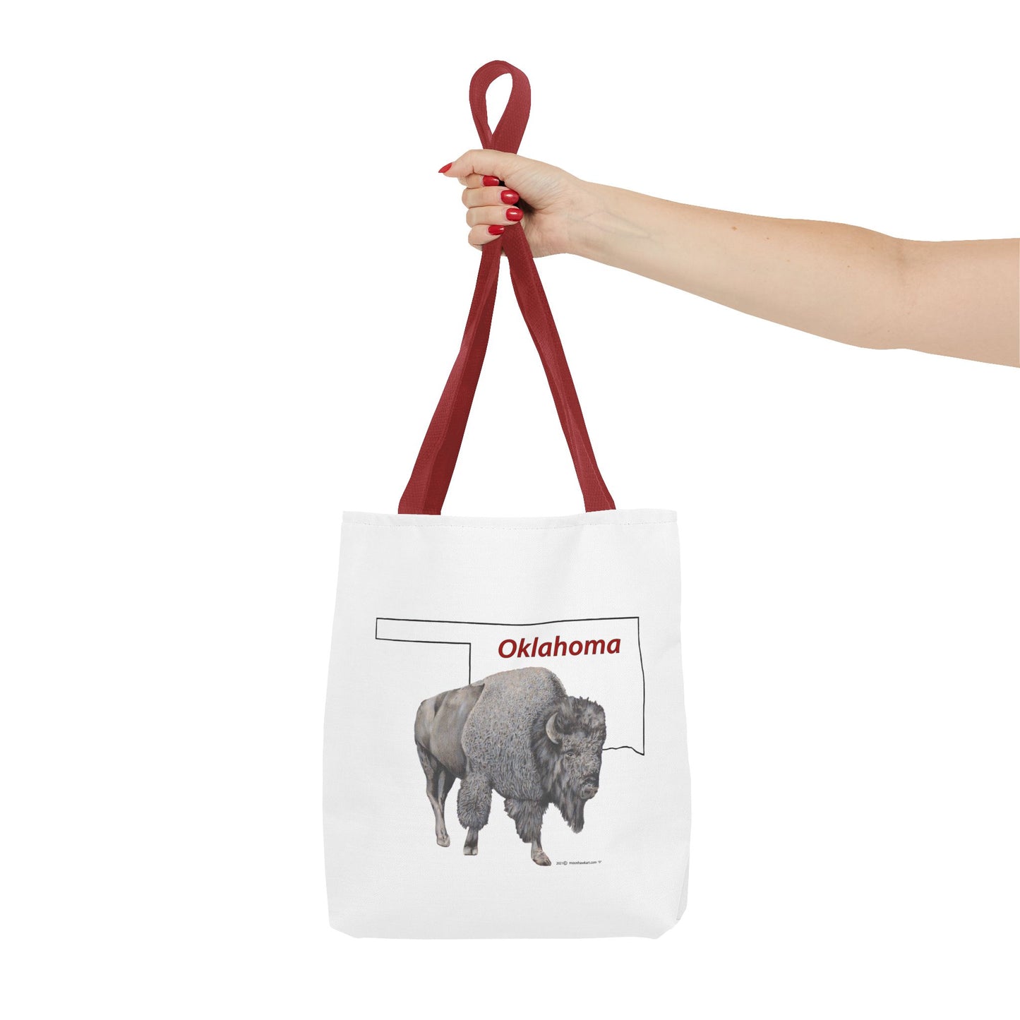 Tote Bag, Oklahoma Bison, Native American Design