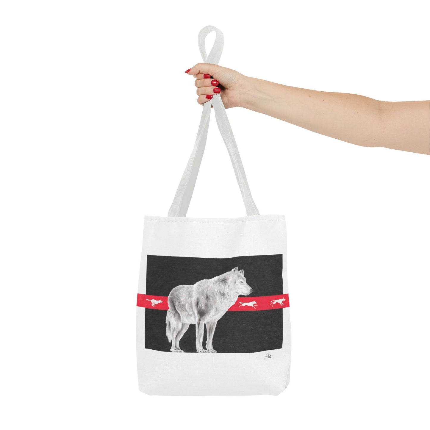 Tote Bag-Native Wolf Design-With Those Who Came Before- Tribal Art- Native American