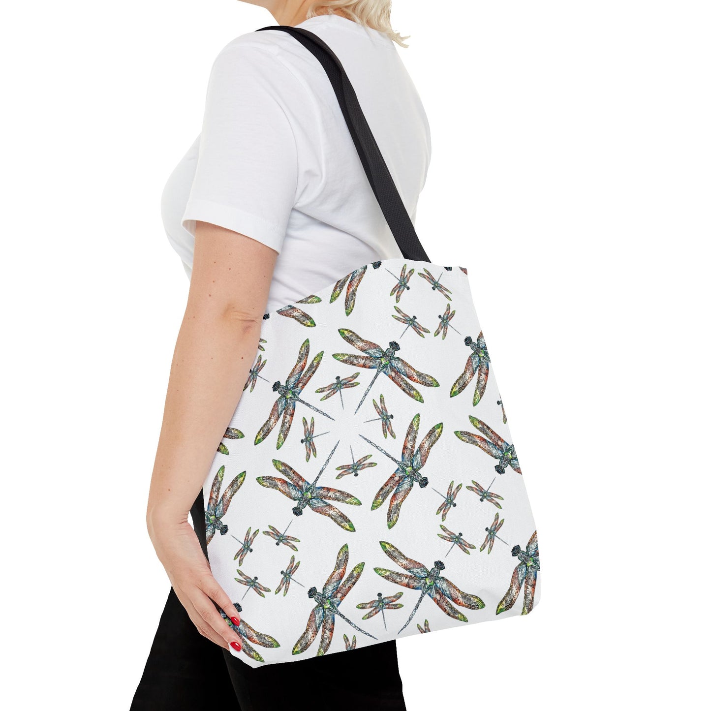 Tote Bag — Dragonfly Pattern, Native Tribal Design
