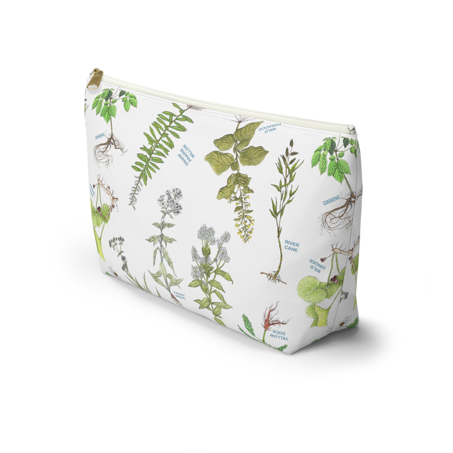 Cherokee Botanical Accessory Pouch — Floral T-Bottom Cosmetic Bag