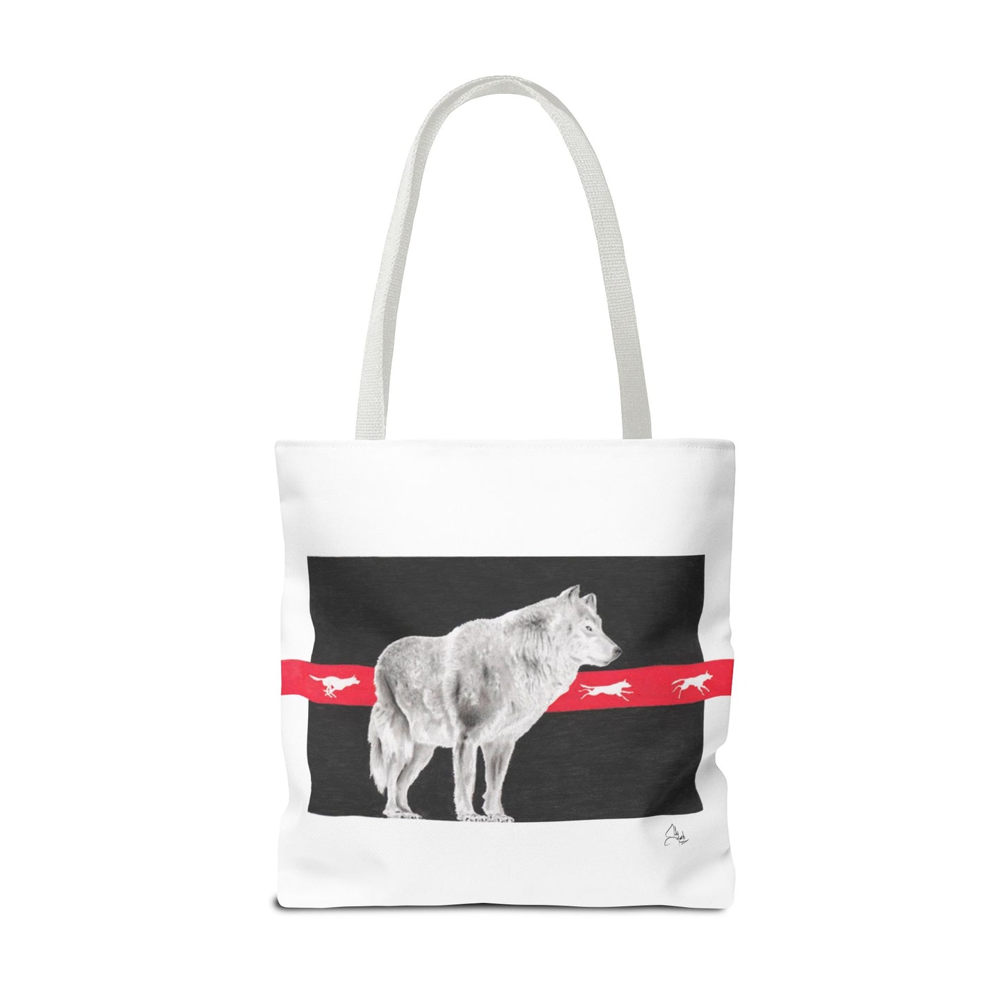 Tote Bag-Native Wolf Design-With Those Who Came Before- Tribal Art- Native American
