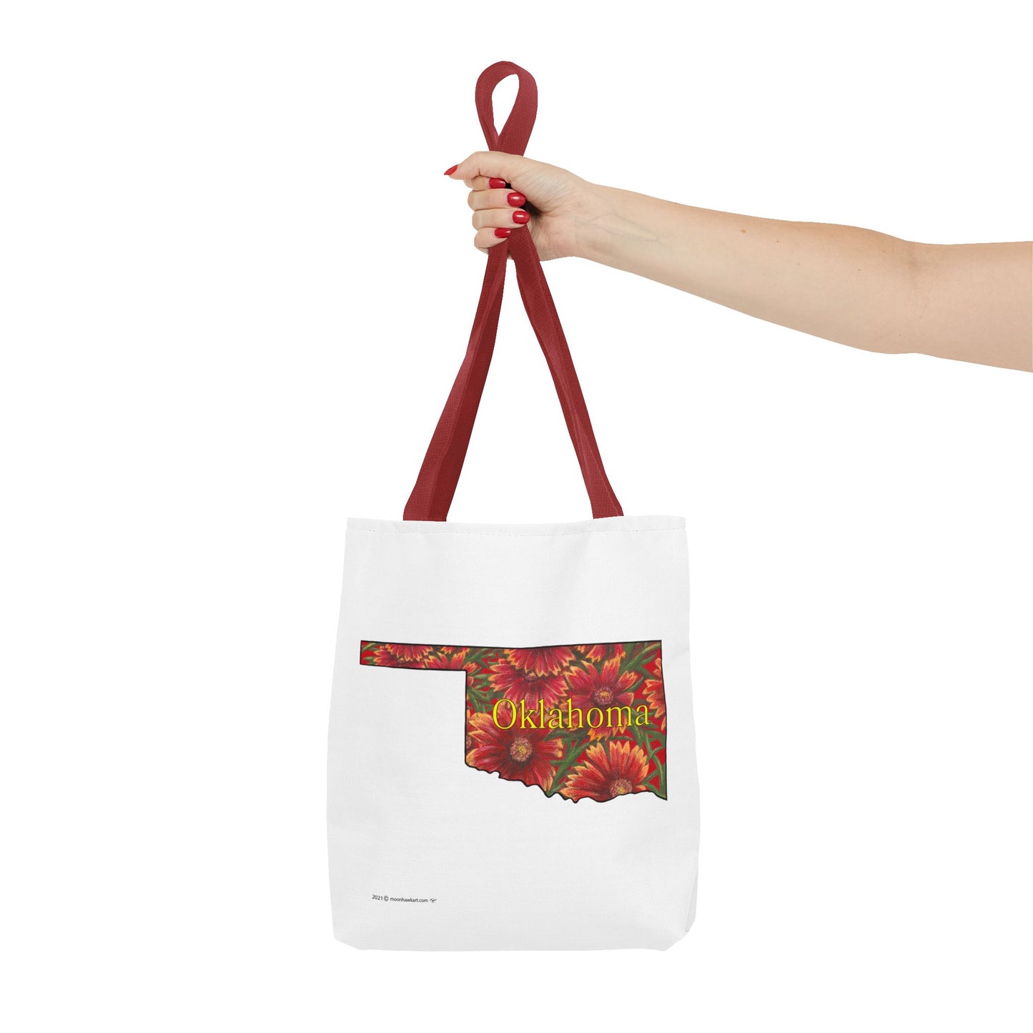 Tote Bag, Oklahoma Indian Blanket, Wildflowers, Book Bag,  Oklahoma State Wildflower