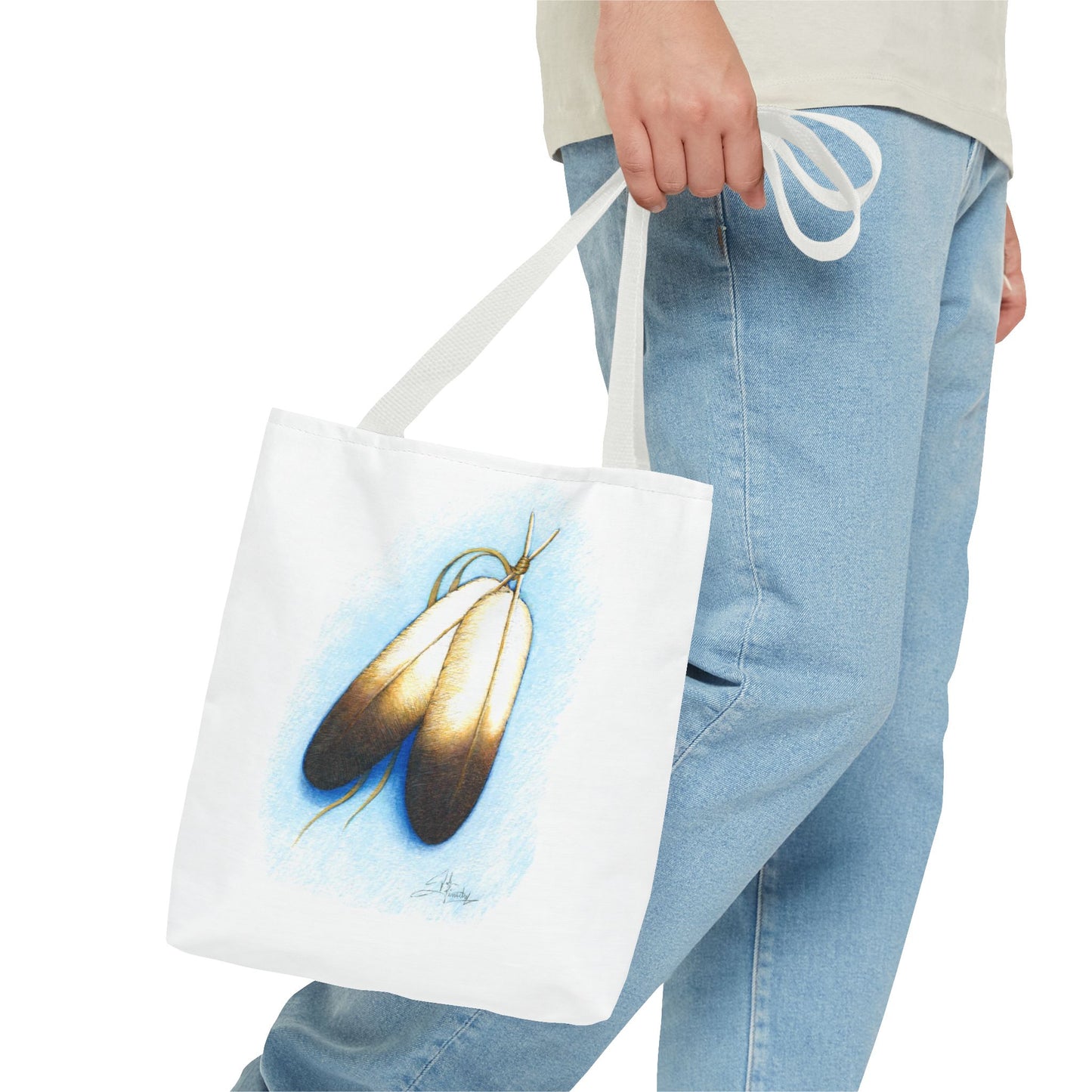 Tote Bag, Double Feather, Native American Design
