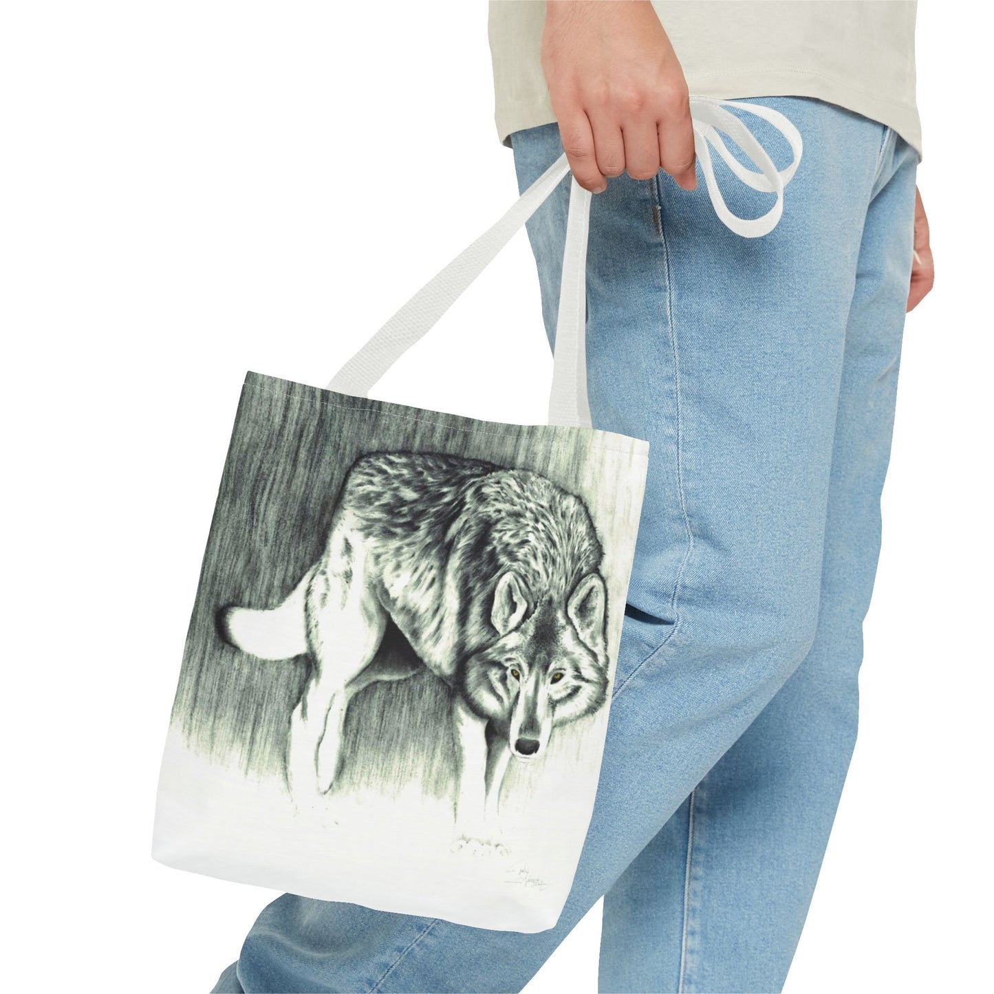Tote Bag — Wolf Sketch - Native Wildlife Art Tote