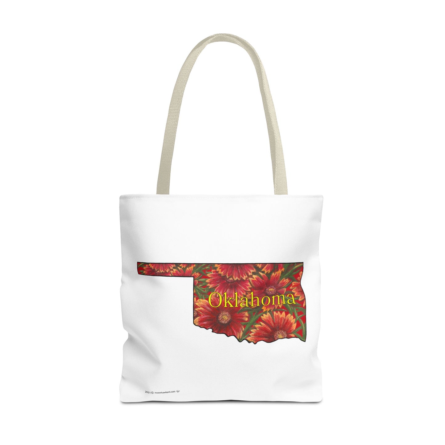 Tote Bag, Oklahoma Indian Blanket, Wildflowers, Book Bag,  Oklahoma State Wildflower