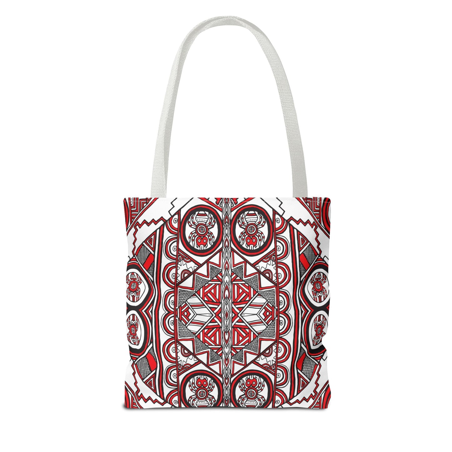 Tote Bag - Ancient Tribal Mound Symbols - Southeast Spider Design