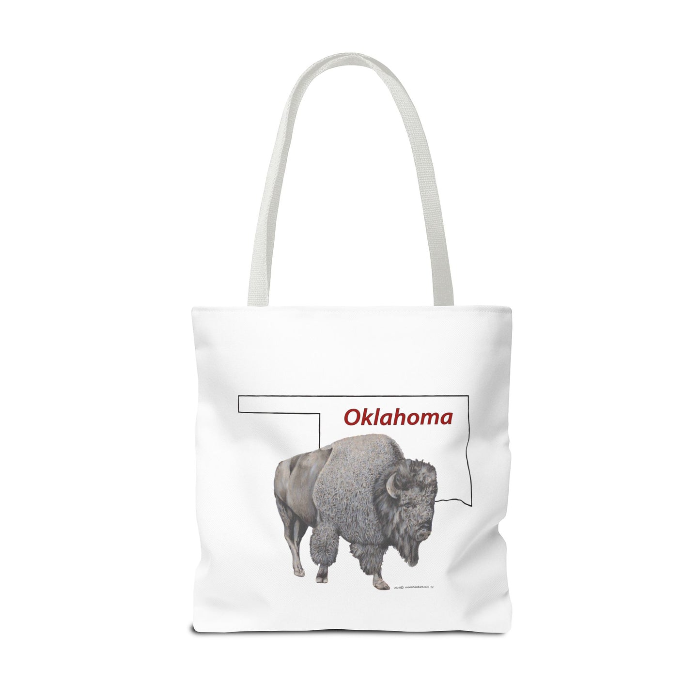Tote Bag, Oklahoma Bison, Native American Design