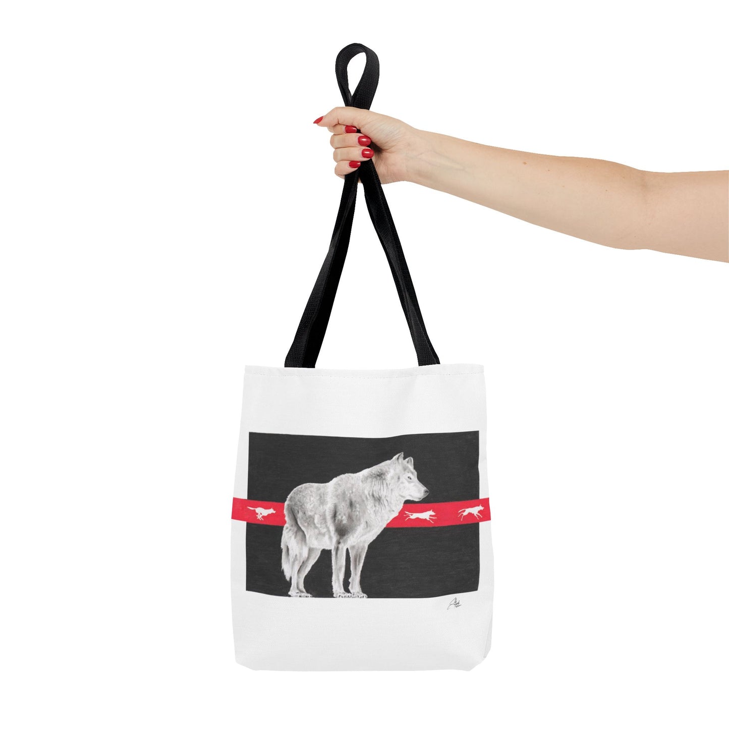 Tote Bag-Native Wolf Design-With Those Who Came Before- Tribal Art- Native American