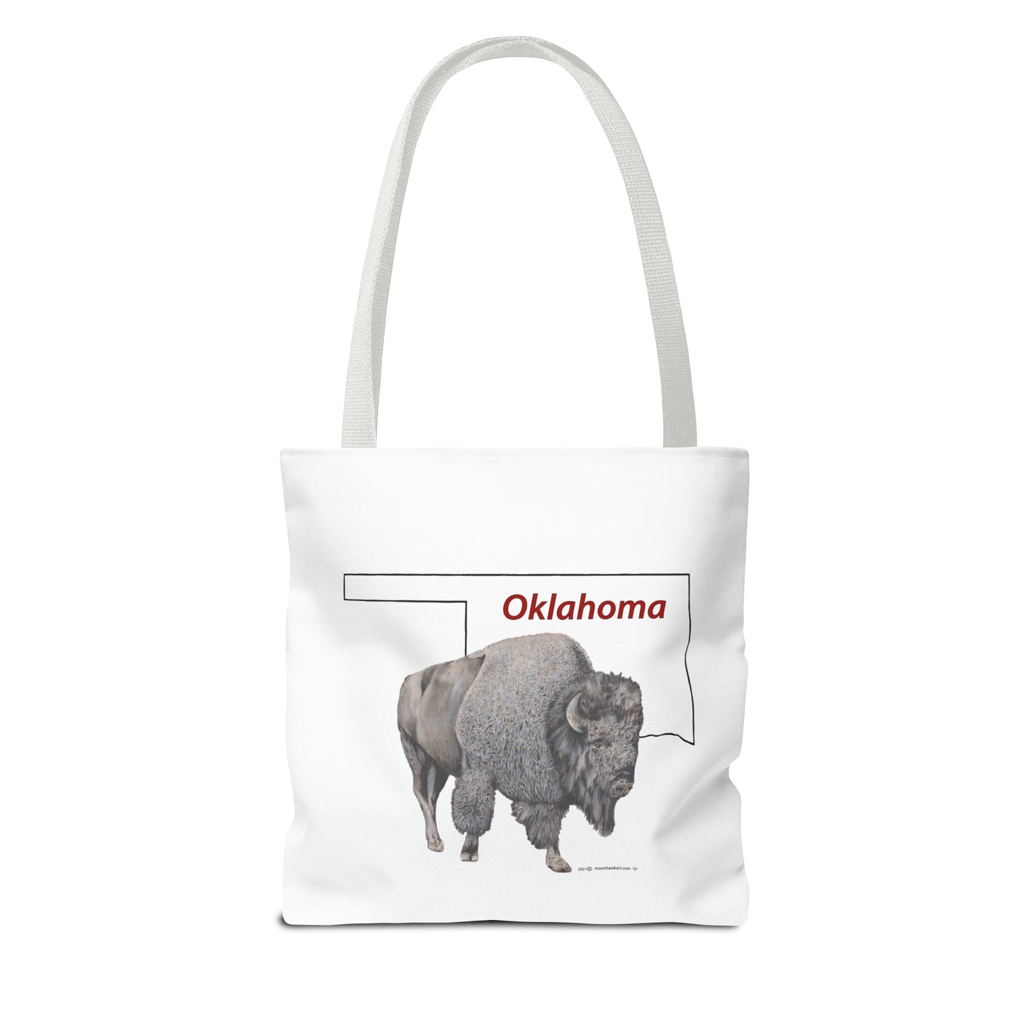 Tote Bag, Oklahoma Bison, Native American Design