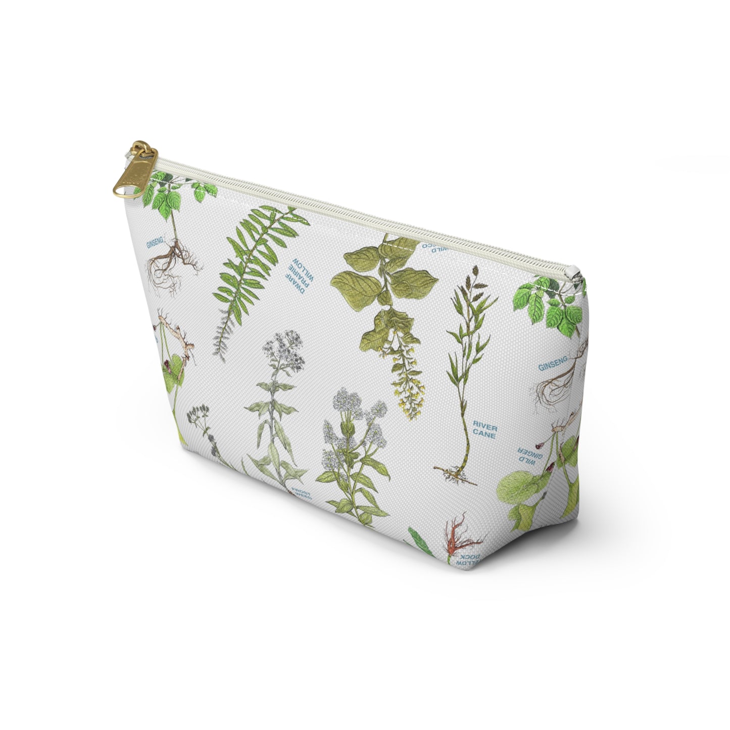 Cherokee Botanical Accessory Pouch — Floral T-Bottom Cosmetic Bag