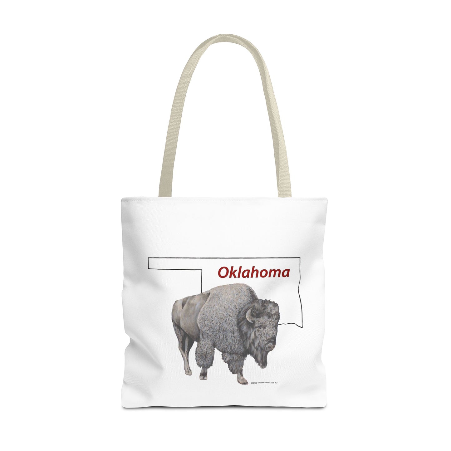 Tote Bag, Oklahoma Bison, Native American Design